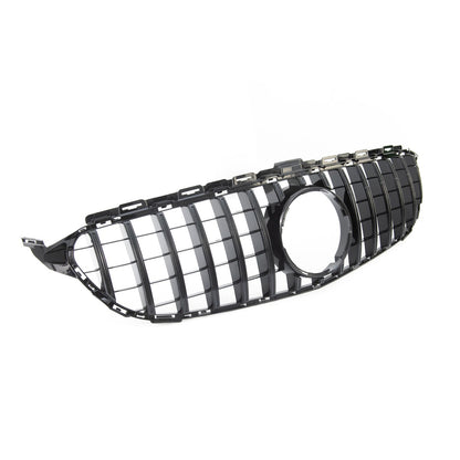 GT Hochglanz Schwarz Frontgrill passend für Mercedes C-Klasse W205 2014-2018