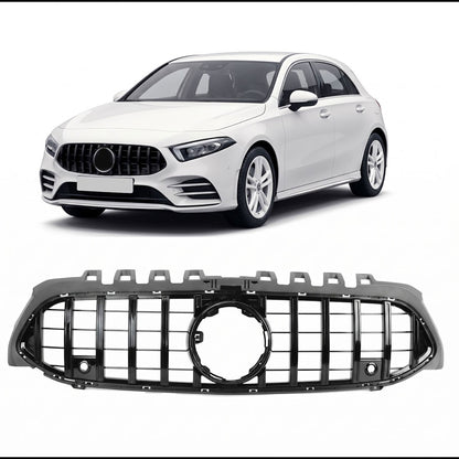 Kühlergrill Hochglanz Schwarz passend für Mercedes A-Klasse W177 V177 18-23