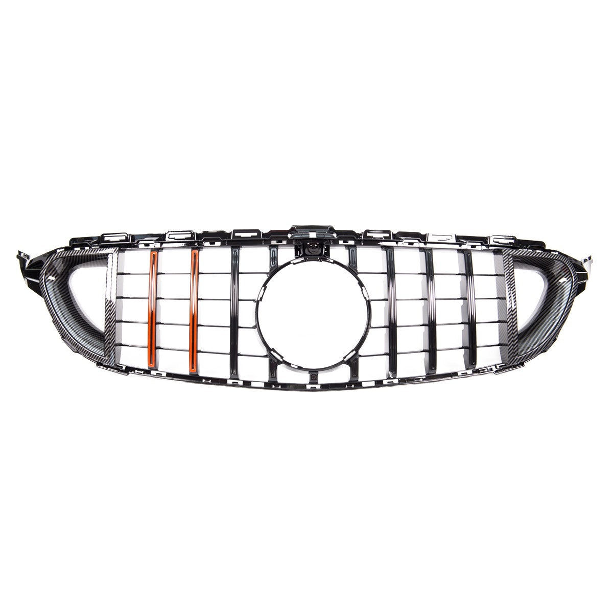 Frontgrill Rot Carbon GT passend für Mercedes C-Klasse W205 2016-2020