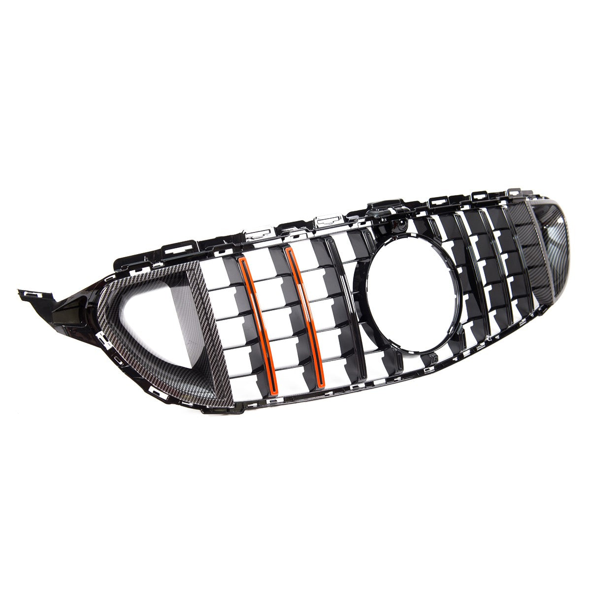 Frontgrill Rot Carbon GT passend für Mercedes C-Klasse W205 2016-2020