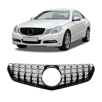 Frontgrill Hochglanz Schwarz Panamericana GT passend für Mercedes E-Klasse C207 09-13