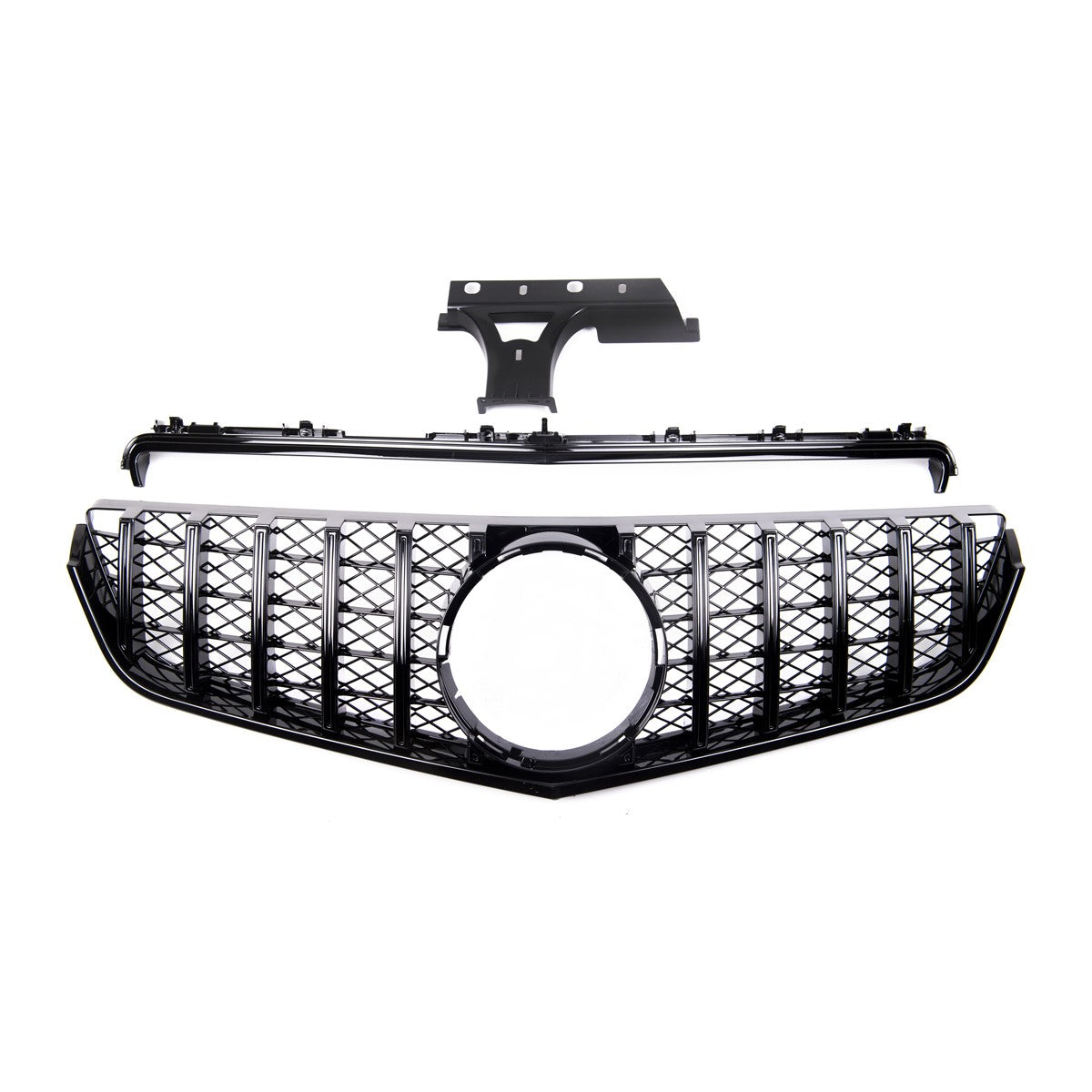 Frontgrill Hochglanz Schwarz Panamericana GT passend für Mercedes E-Klasse C207 09-13