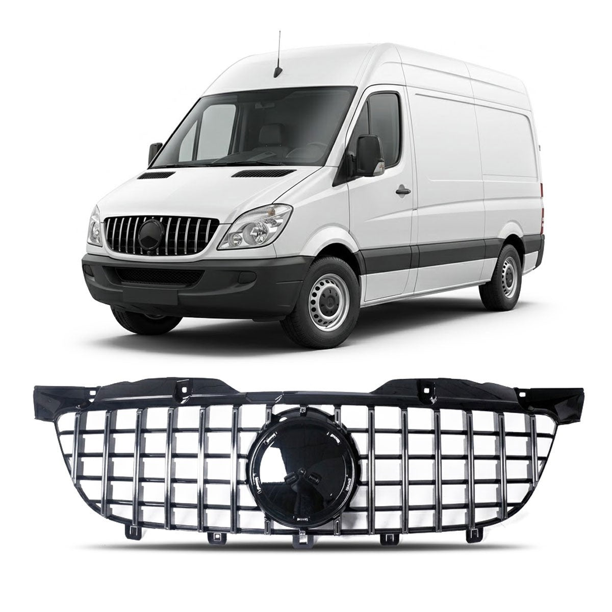GT Chrom Kühlergrill passend für Mercedes Sprinter W906 2009-2013
