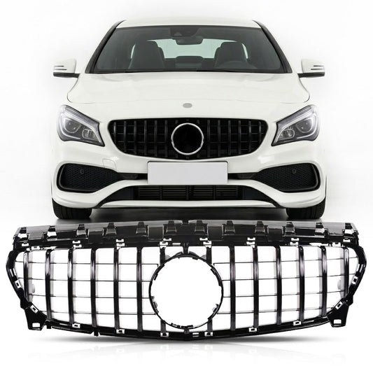 Kühlergrill Hochglanz Schwarz Panamericana GT passend für Mercedes CLA C117 2016-2019
