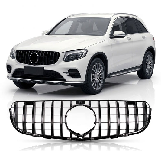 Grill Hochglanz Schwarz Panamericana GT passend für Mercedes GLC X253 C253 2015-2019
