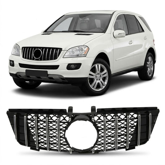 Kühlergrill Chrom Panamericana GT passend für Mercedes ML W164 2005-2008