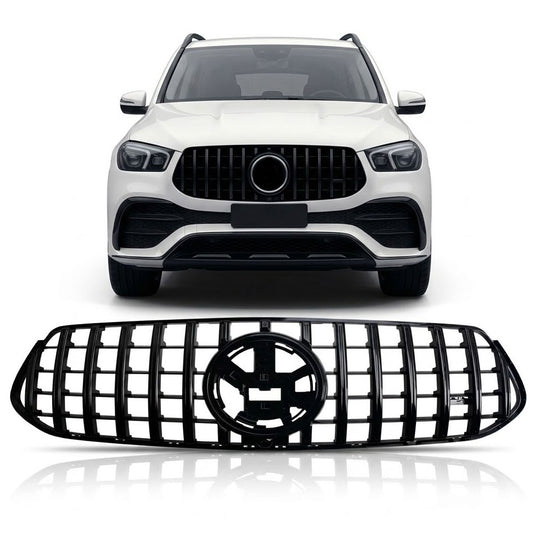 Kühlergrill Panamericana GT Hochglanz Schwarz passend für Mercedes GLE W167 2023+