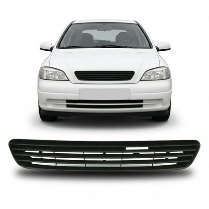 Emblemloser schwarzer Kühlergrill passend für Opel Astra G 1997-2004