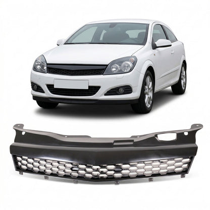 Kühlergrill ohne Emblem Mesh Schwarz passend für Opel Astra H 2004-2007
