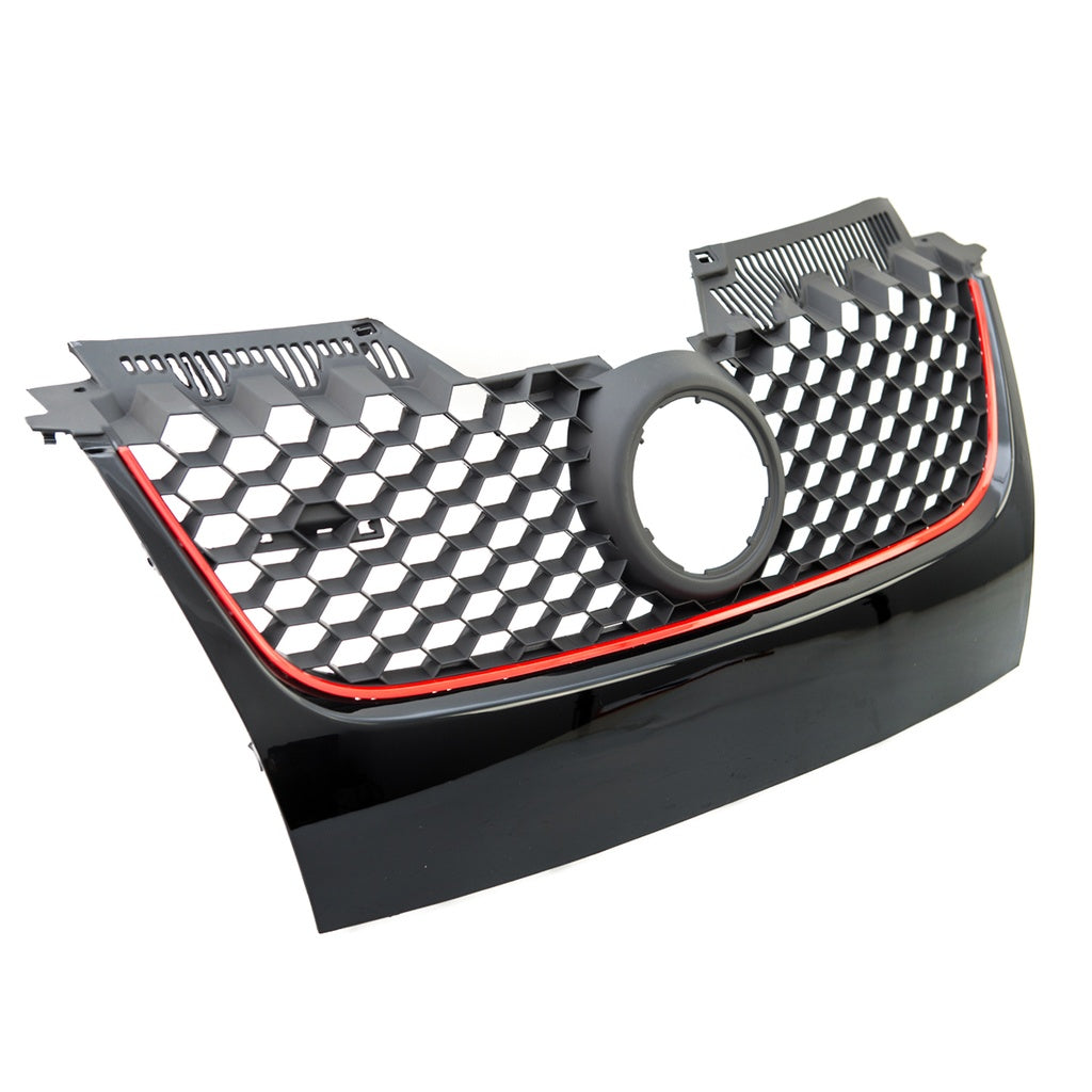 Roter Kühlergrill VW Golf 5 GTI 2003-2009 ABS-Kunststoff Sport-Design