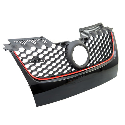 Roter Kühlergrill VW Golf 5 GTI 2003-2009 ABS-Kunststoff Sport-Design