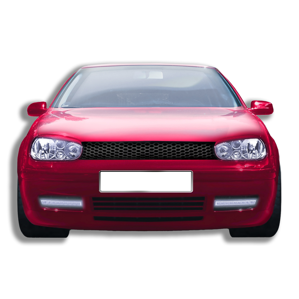 Kühlergrill Mesh Badgeless Schwarz für VW Golf 4 Modell 1997-2006