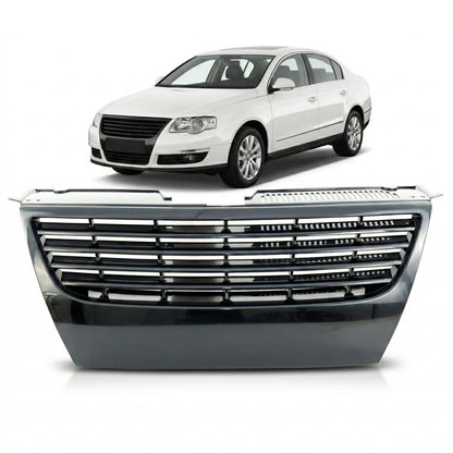 Frontgrill ohne Emblem Schwarz passend für VW Passat B6 3C 2005-2011