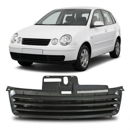 Kühlergrill ohne Emblem Schwarz passend für VW Polo 9N 2001-2005