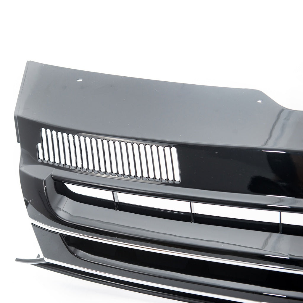 Sport Kühlergrill Schwarz Chromleiste für VW TRANSPORTER MULTIVAN T5 2009-2015