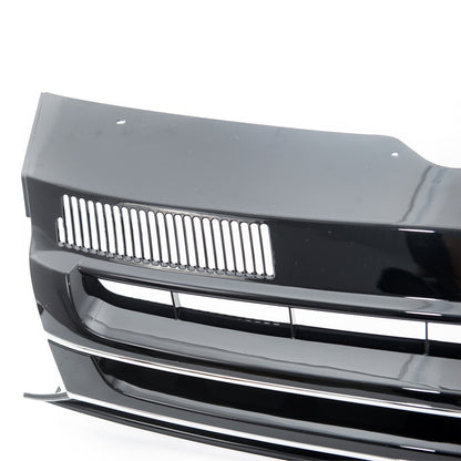 Sport Kühlergrill Schwarz Chromleiste für VW TRANSPORTER MULTIVAN T5 2009-2015