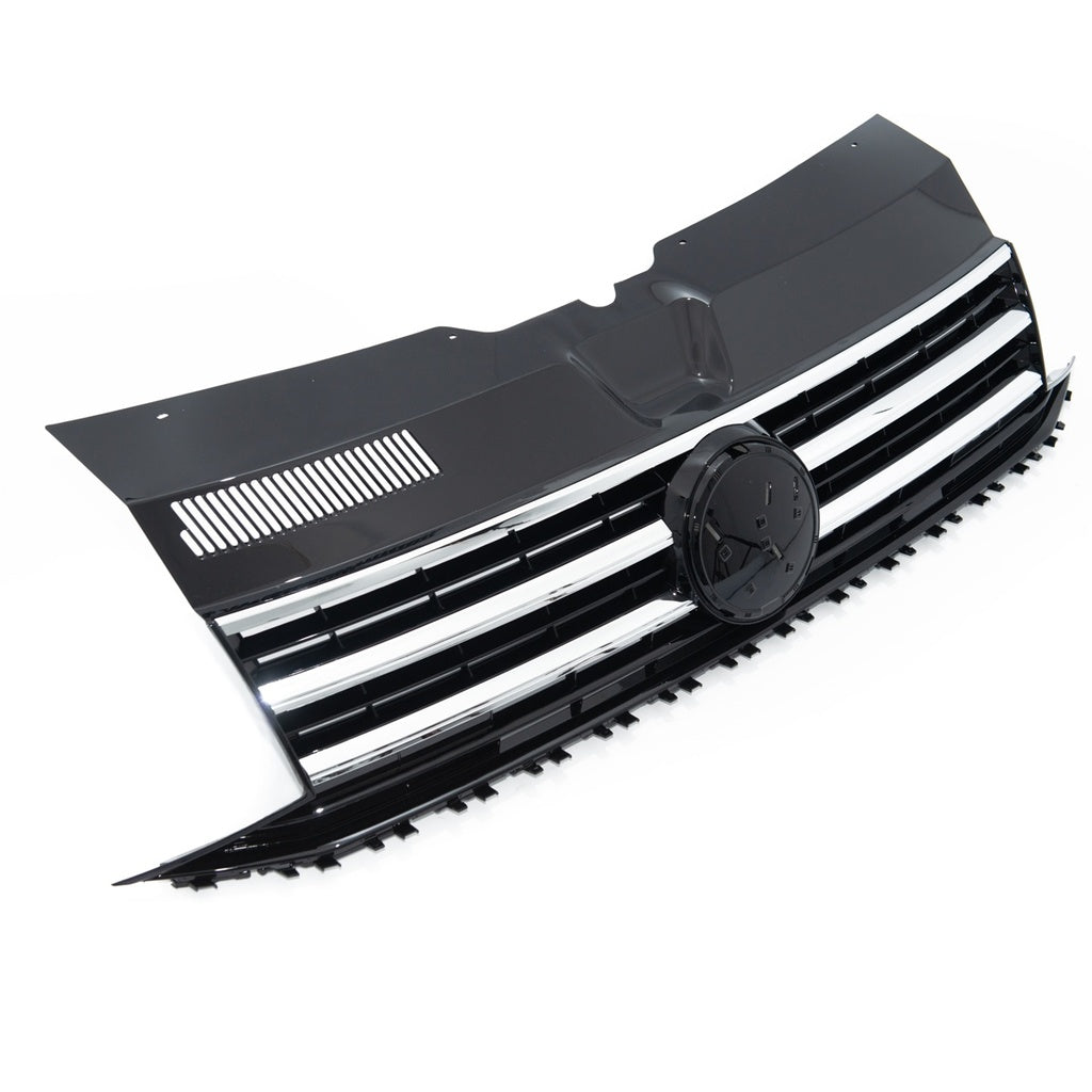 Sport Grill Hochglanz Schwarz und Chrom für VW Transporter Multivan T6 ab 2015