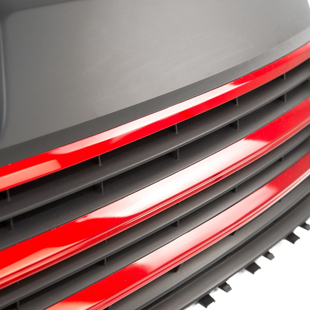 Badge-less Frontgrill mit roten Akzenten passend für VW T6 2015-2019