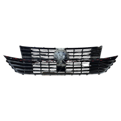 Kühlergrill Hochglanz Schwarz mit roten Akzenten passend für VW Transporter T6.1 2019-2024