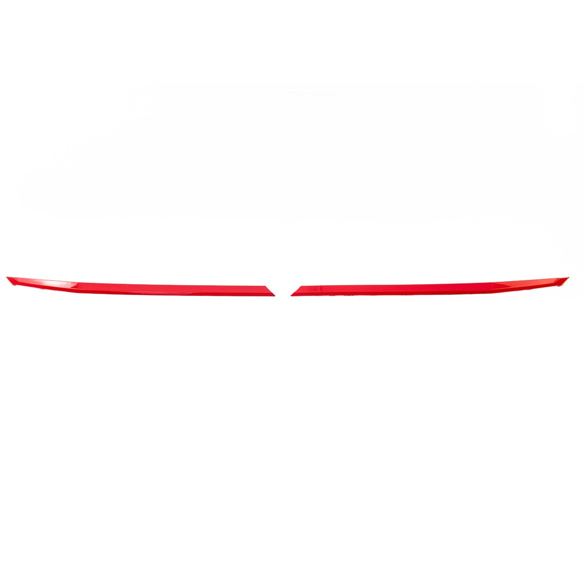 Kühlergrill Akzente langes Set Rot passend für VW T6.1 Transporter Multivan 19-24