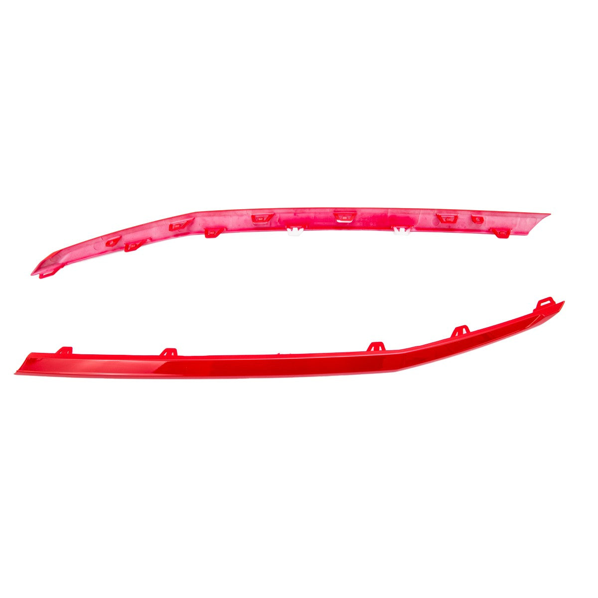 Kühlergrill Akzente langes Set Rot passend für VW T6.1 Transporter Multivan 19-24