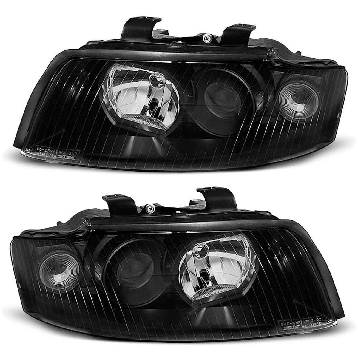 Scheinwerfer Schwarz passend für Audi A4 B6 10.00-10.04
