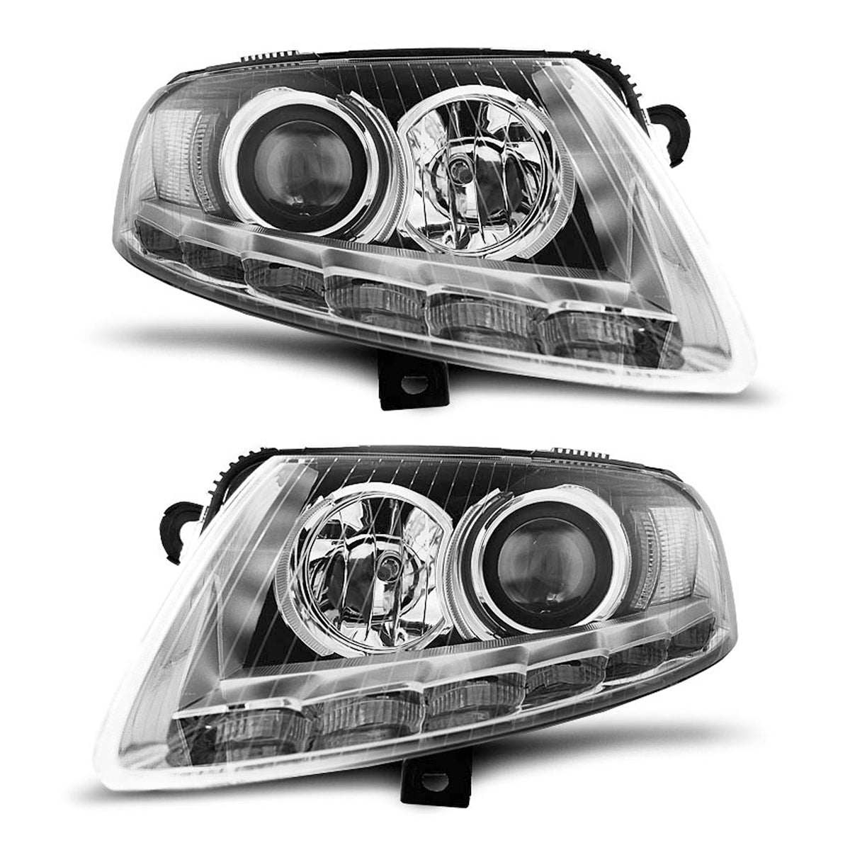 Xenon Scheinwerfer True DRL Chrom passend für Audi A6 C6 04.04-08