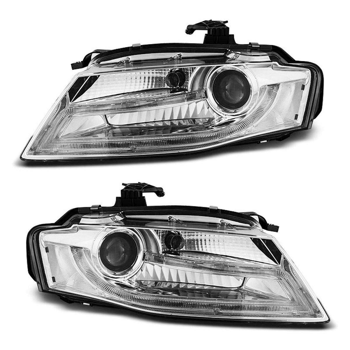 XENON Scheinwerfer True DRL Chrom passend für Audi A4 B8 04.08-11