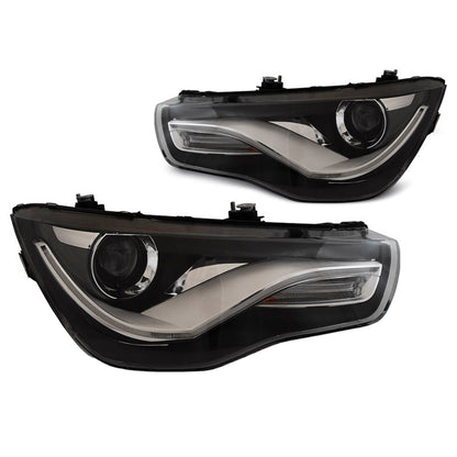 Scheinwerfer True DRL Schwarz passend für Audi A1 04.10-12.14