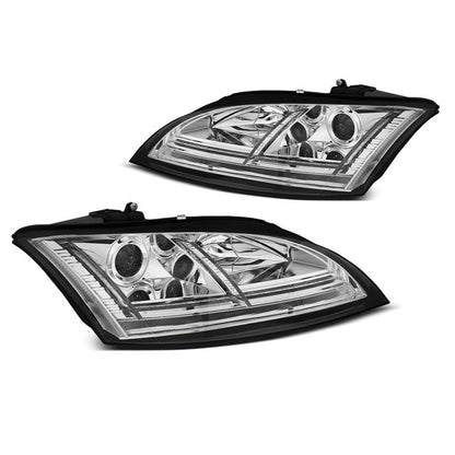 Scheinwerfer LED Chrom SEQ passend für Audi TT 06-10 8J