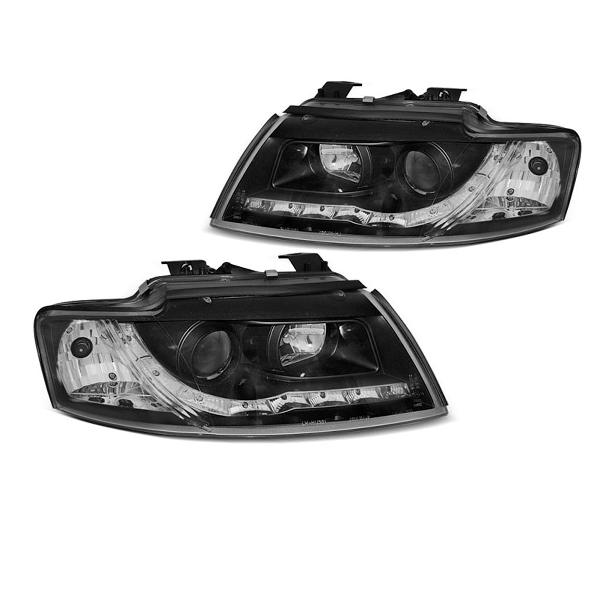 Scheinwerfer Daylight Schwarz passend für Audi A4 B6 Cabrio 02-06