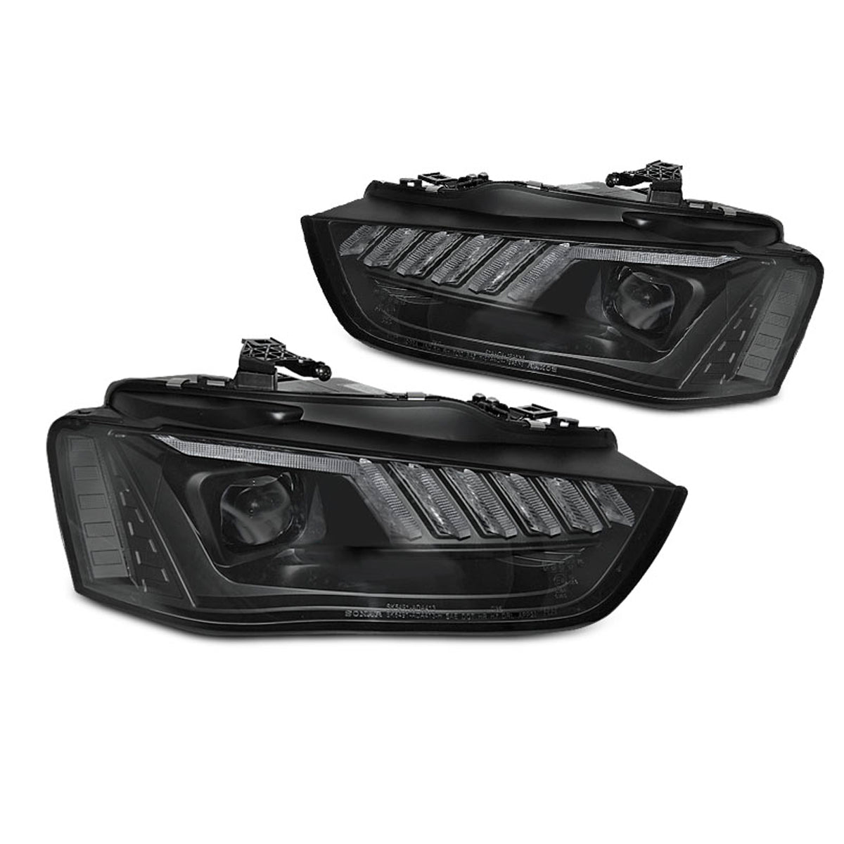 Scheinwerfer LED Schwarz SEQ passend für Audi A4 B8 12-15