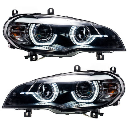 Xenon Schwarz DRL Scheinwerfer passend für BMW X5 (E70) 2008-2010