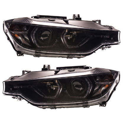 Xenon Schwarz DRL Scheinwerfer passend für BMW 3er F30/F31 2012-2015