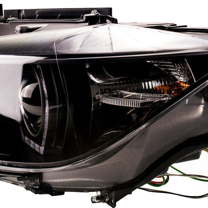 Scheinwerfer Xenon Schwarz mit Tagfahrlicht passend für BMW 3er (F30) Limousine und (F31) Touring Vor-Facelift 2012-2015
