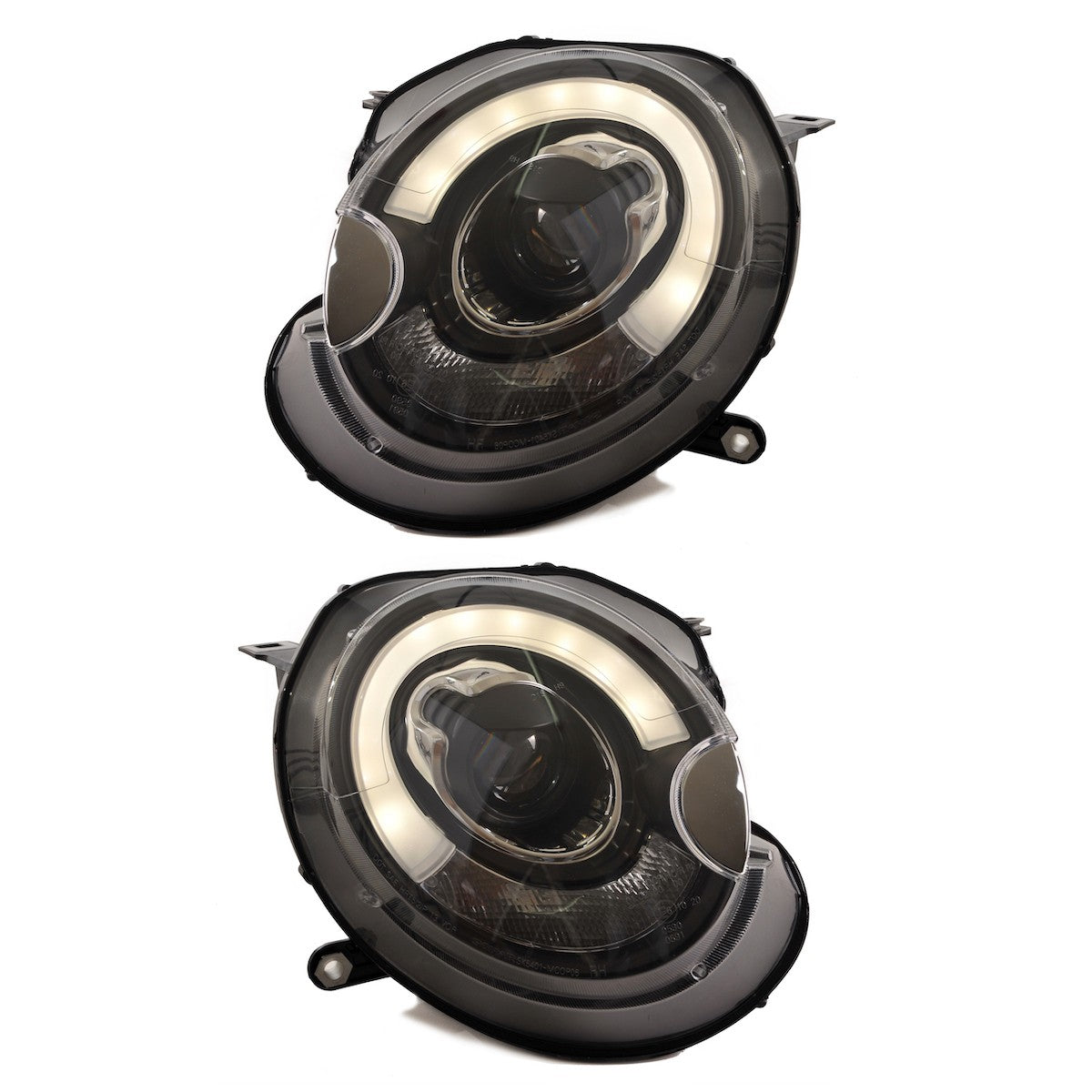 Schwarzes Halogen Scheinwerfer Set passend für MINI Hatchback (R56) 2006-2010
