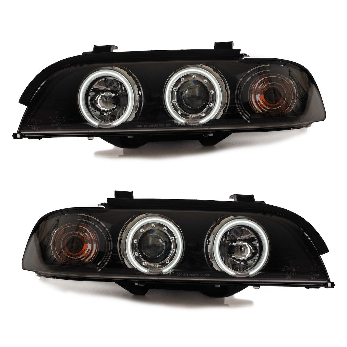 Schwarze CCFL Halogen Scheinwerfer passend für BMW 5er E39 1995-2003