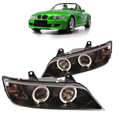 Schwarzes Halogen Scheinwerfer Set passend für BMW Z3 (E36) 1996-2002