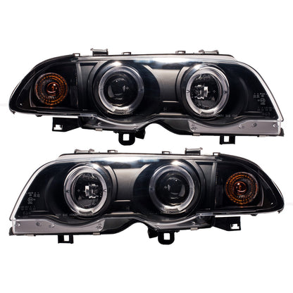 Halogenscheinwerfer Schwarz passend für BMW 3er E46 Limousine Touring 1998-2001