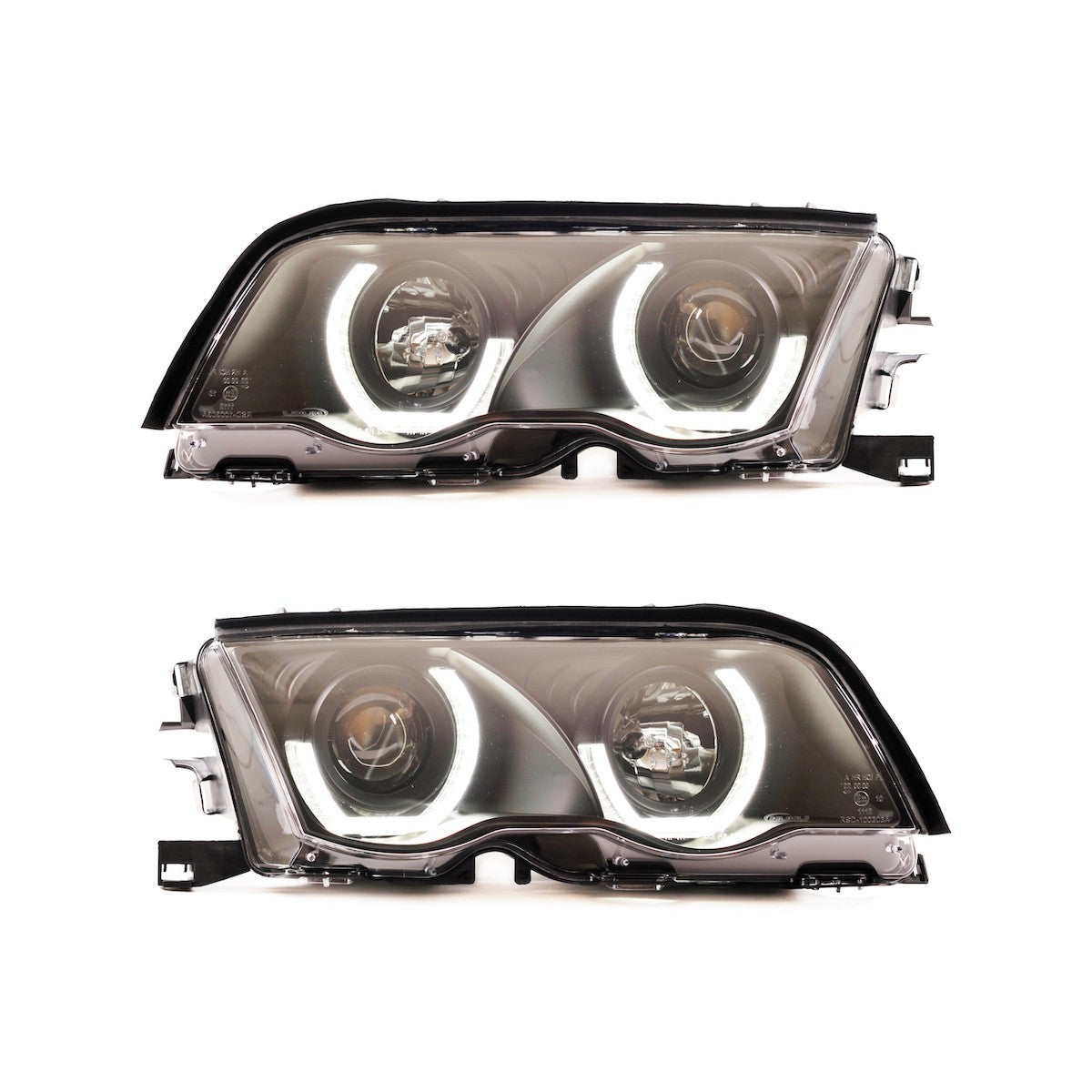 Halogenscheinwerfer Schwarz passend für BMW 3er E46 Limousine Touring 1998-2001