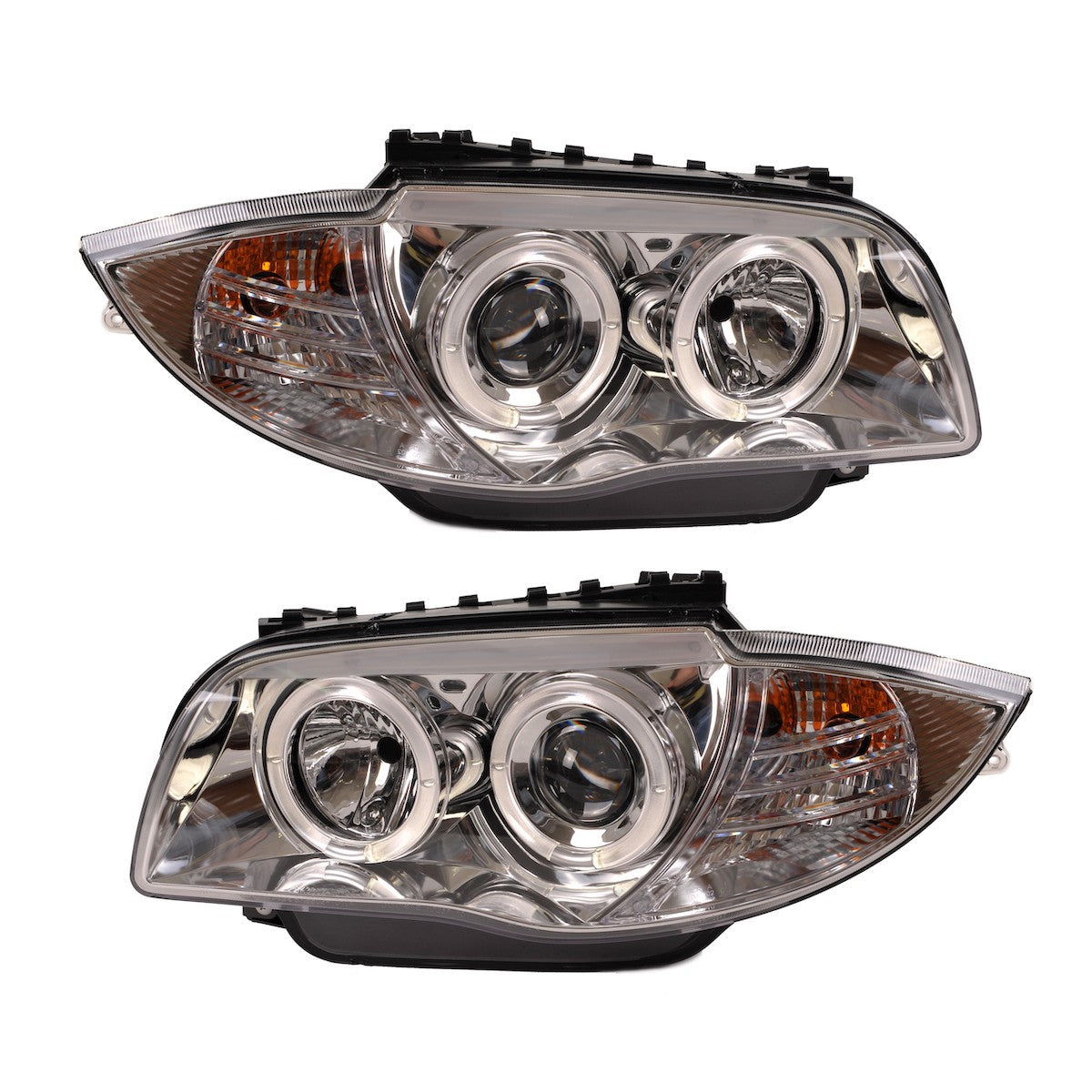 Halogen Chrom Scheinwerfer passend für BMW 1er E81 E87 E82 E88 2004-2011