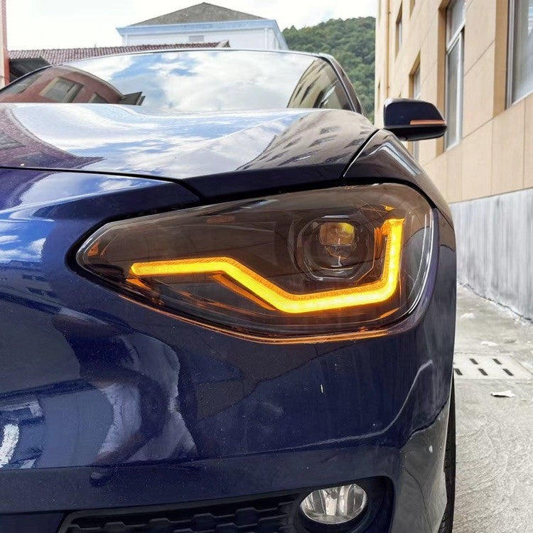 Voll-LED Scheinwerfer Schwarz passend für BMW 1er F20 F21 2011-2015