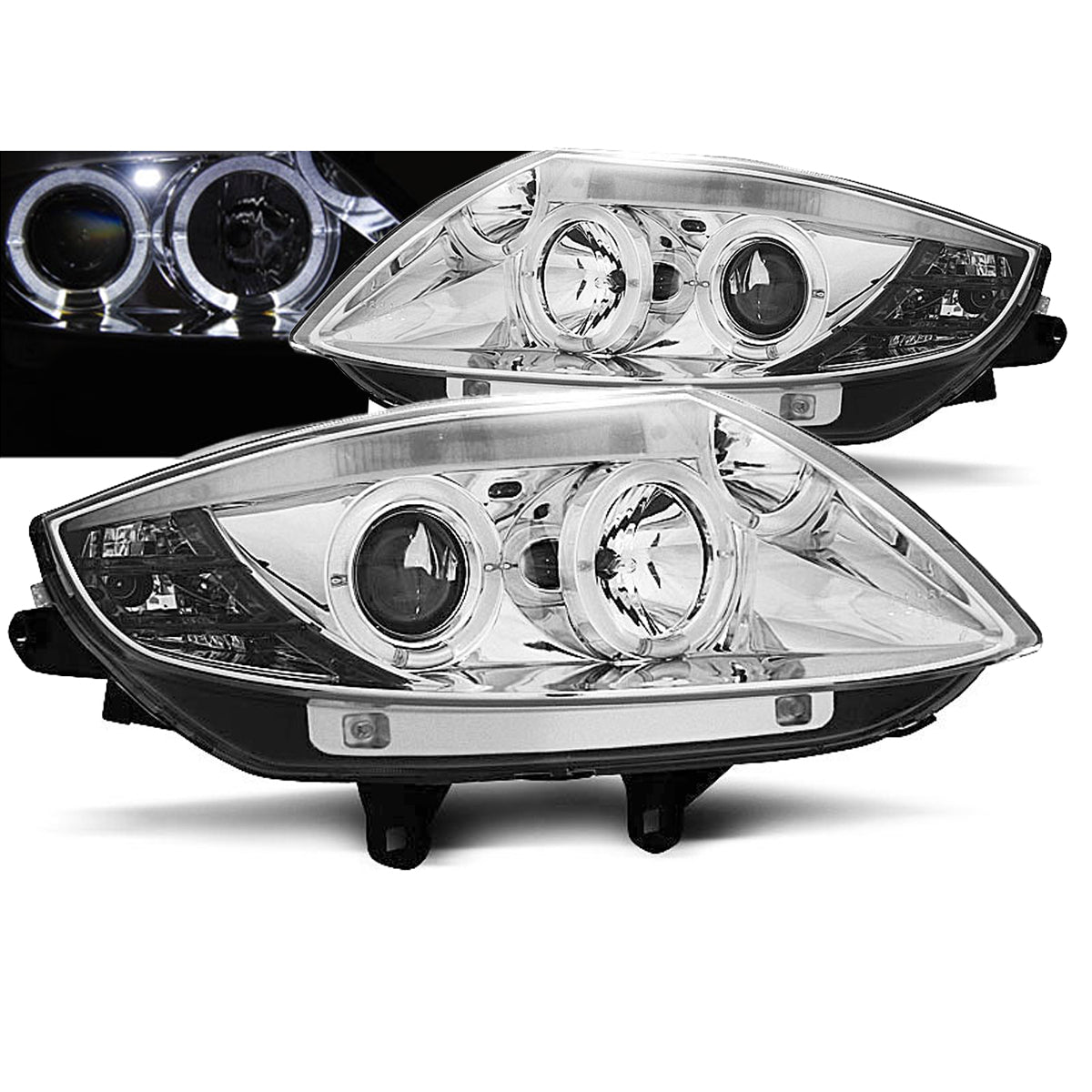 Scheinwerfer Angel Eyes Chrom passend für BMW Z4 E85 E86 02-08