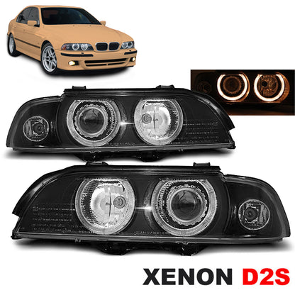 Xenon Scheinwerfer Angel Eyes Schwarz passend für BMW E39 09.95-06.03