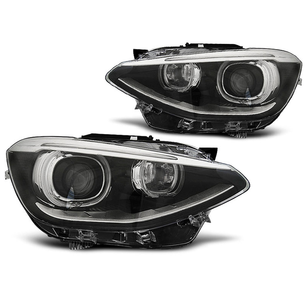 Scheinwerfer True DRL Schwarz passend für BMW F20 / 21 11-12.14