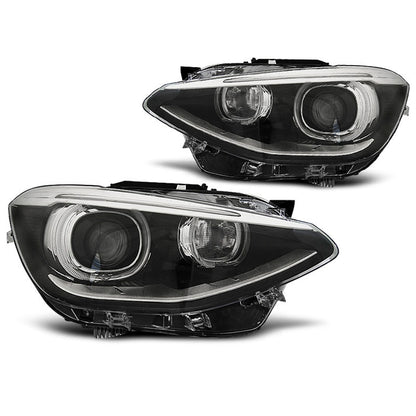 Scheinwerfer True DRL Schwarz passend für BMW F20 / 21 11-12.14