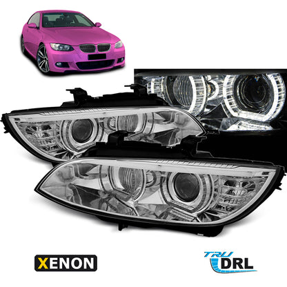XENON Scheinwerfer Angel Eyes LED Chrom AFS passend für BMW E92/E93 06-10