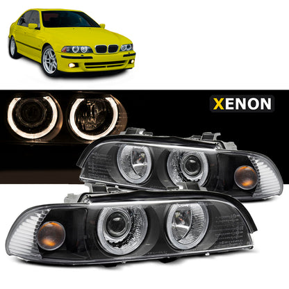 Xenon Scheinwerfer Angel Eyes Schwarz passend für BMW E39 LCI 00-03