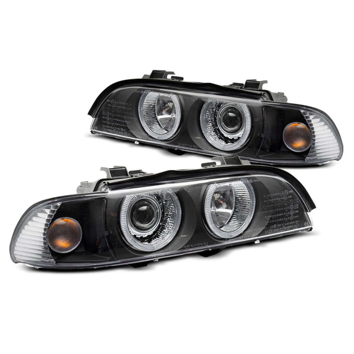 Xenon Scheinwerfer Angel Eyes Schwarz passend für BMW E39 LCI 00-03