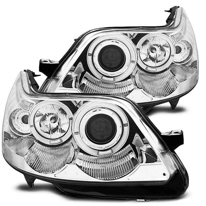 Scheinwerfer Citroën C4 04-10 Angel Eyes Chrom